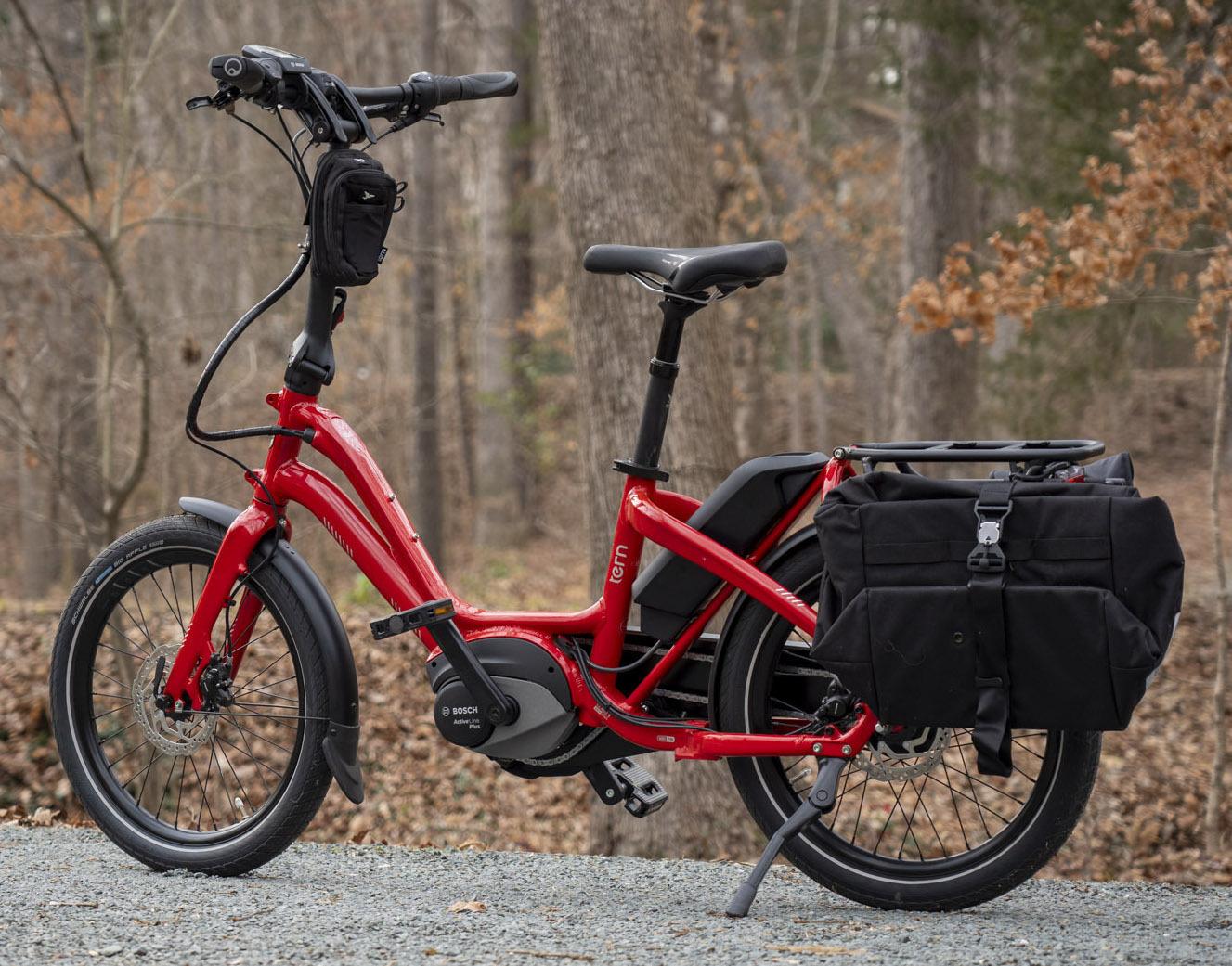 2024 Tern NBD P8i cargo bike (rear storage) Red