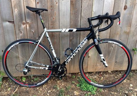 2013 Cannondale Caad10 Black, Silver or Gray, and White