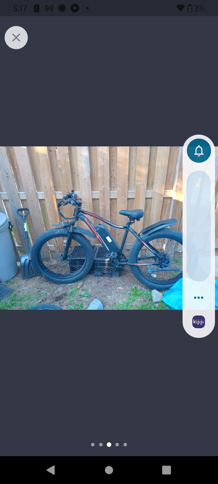 Wheel speed ebike Ebike Black, Red, and White