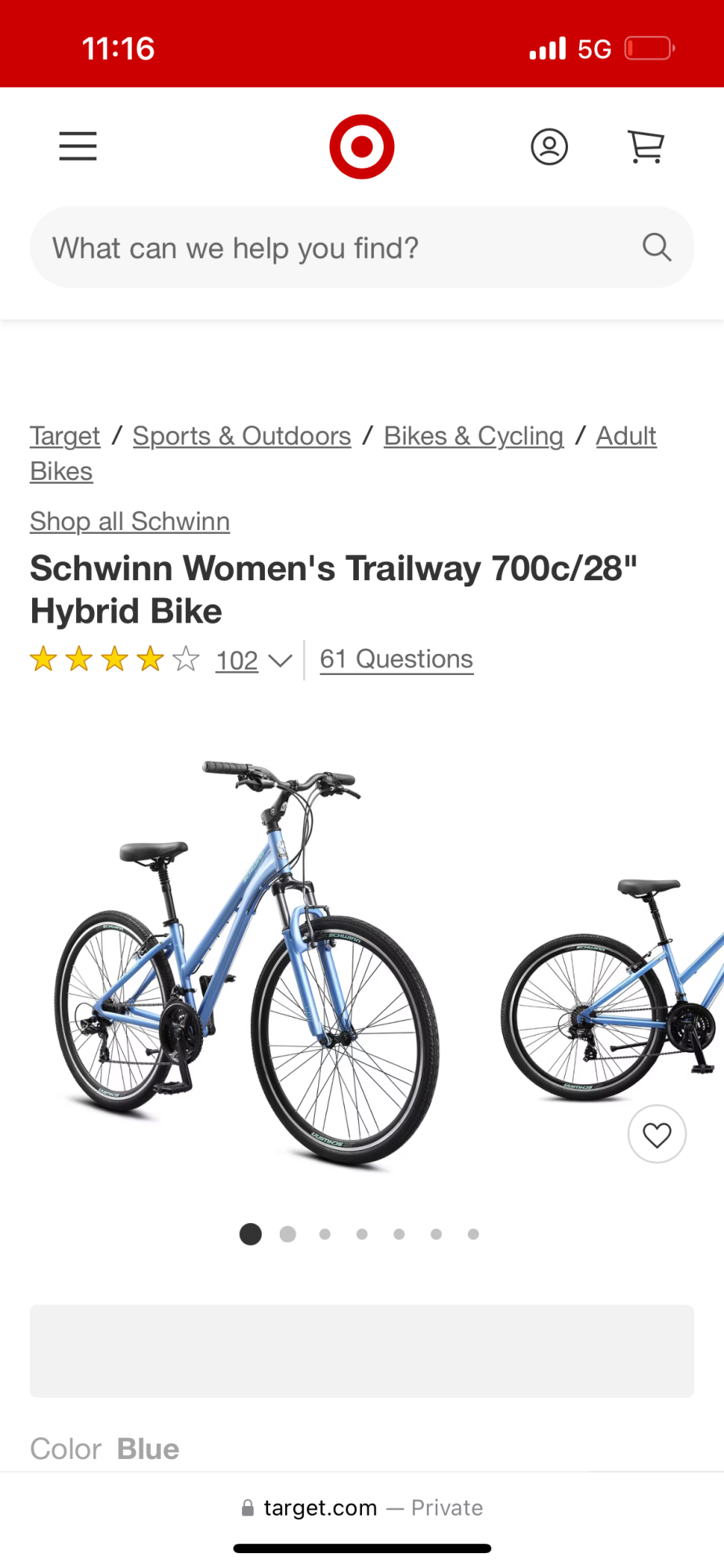 Schwinn Trailway Blue