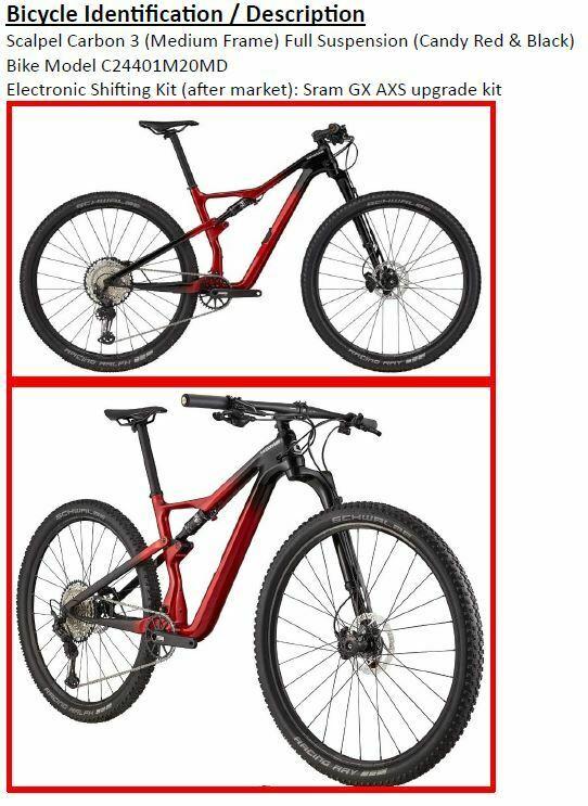 2023 Cannondale Scalpel Red and Black