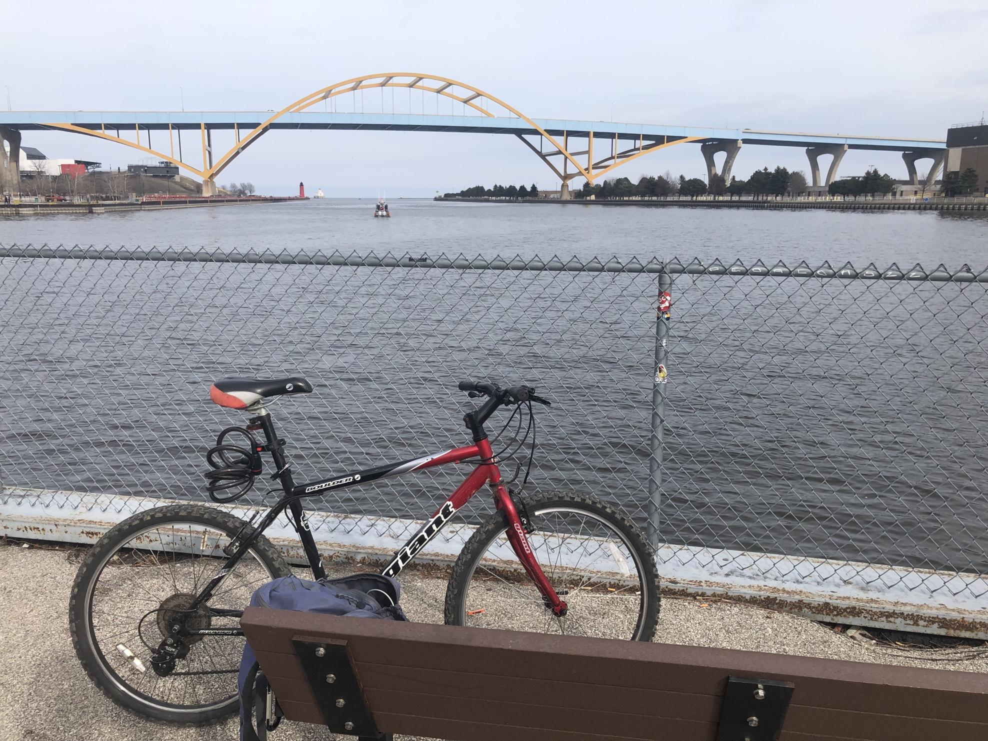 Boulder Bicycles Mens/non racing Red, Black, and Silver, gray or bare metal