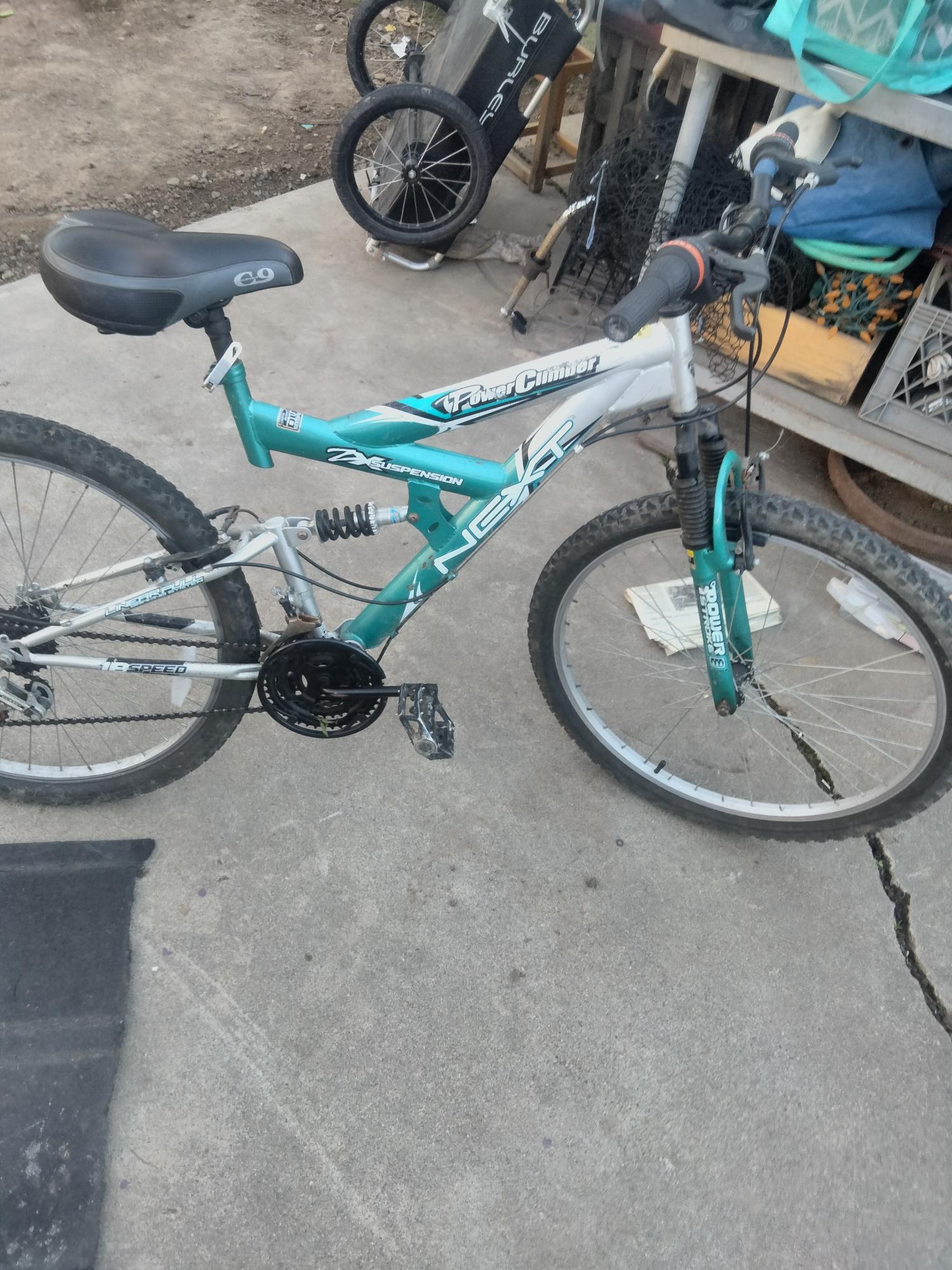 2024 Next Power climber Green and Silver, gray or bare metal