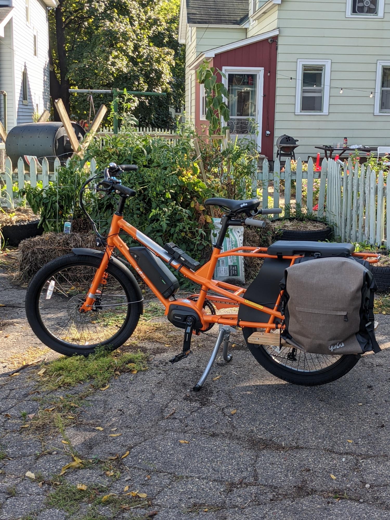 2021 Yuba Kombi E5 cargo bike (rear storage) Orange