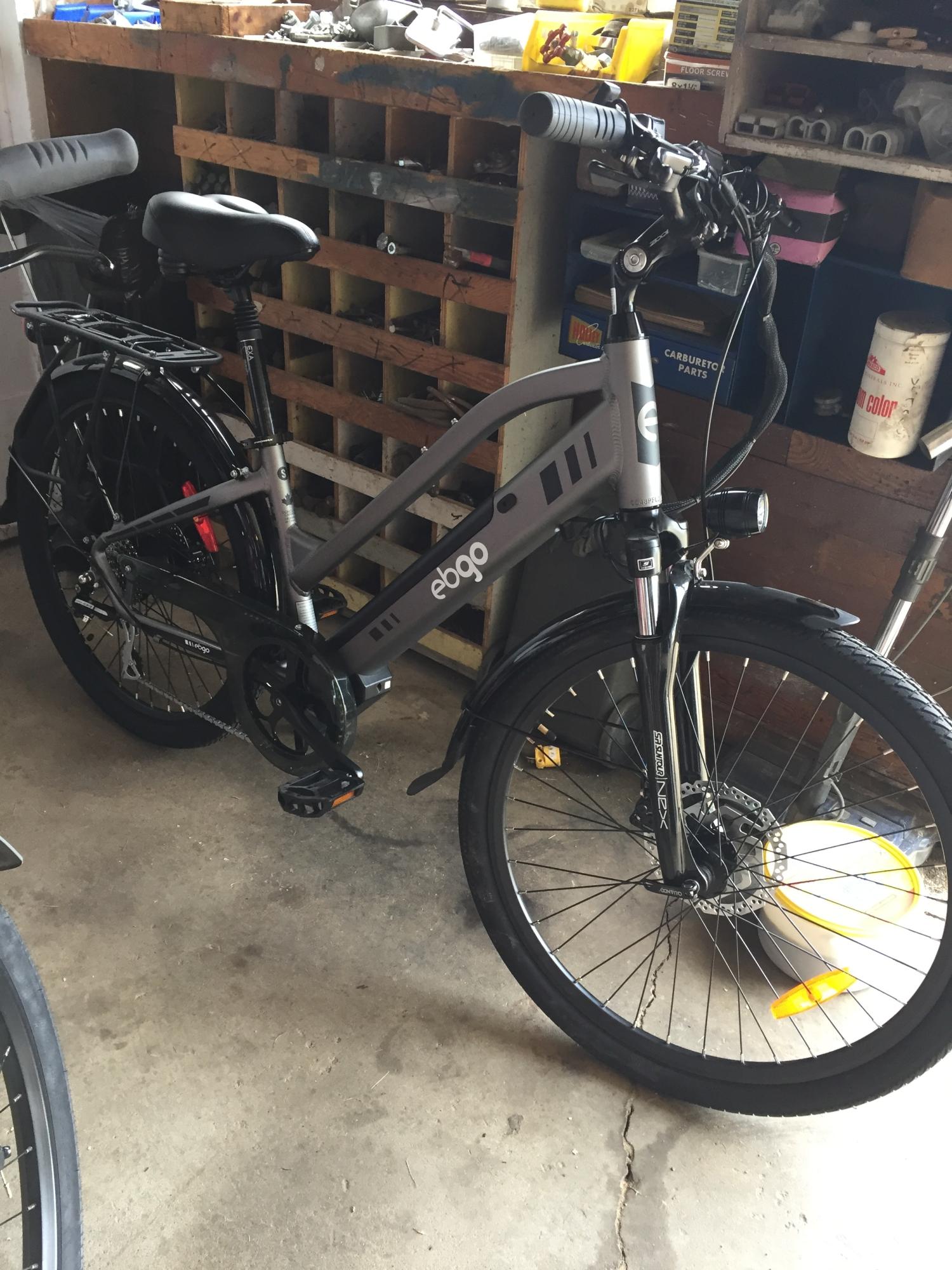 2020 EBGO Company (Montreal) Electric Bike (e-bike) Silver, gray or bare metal