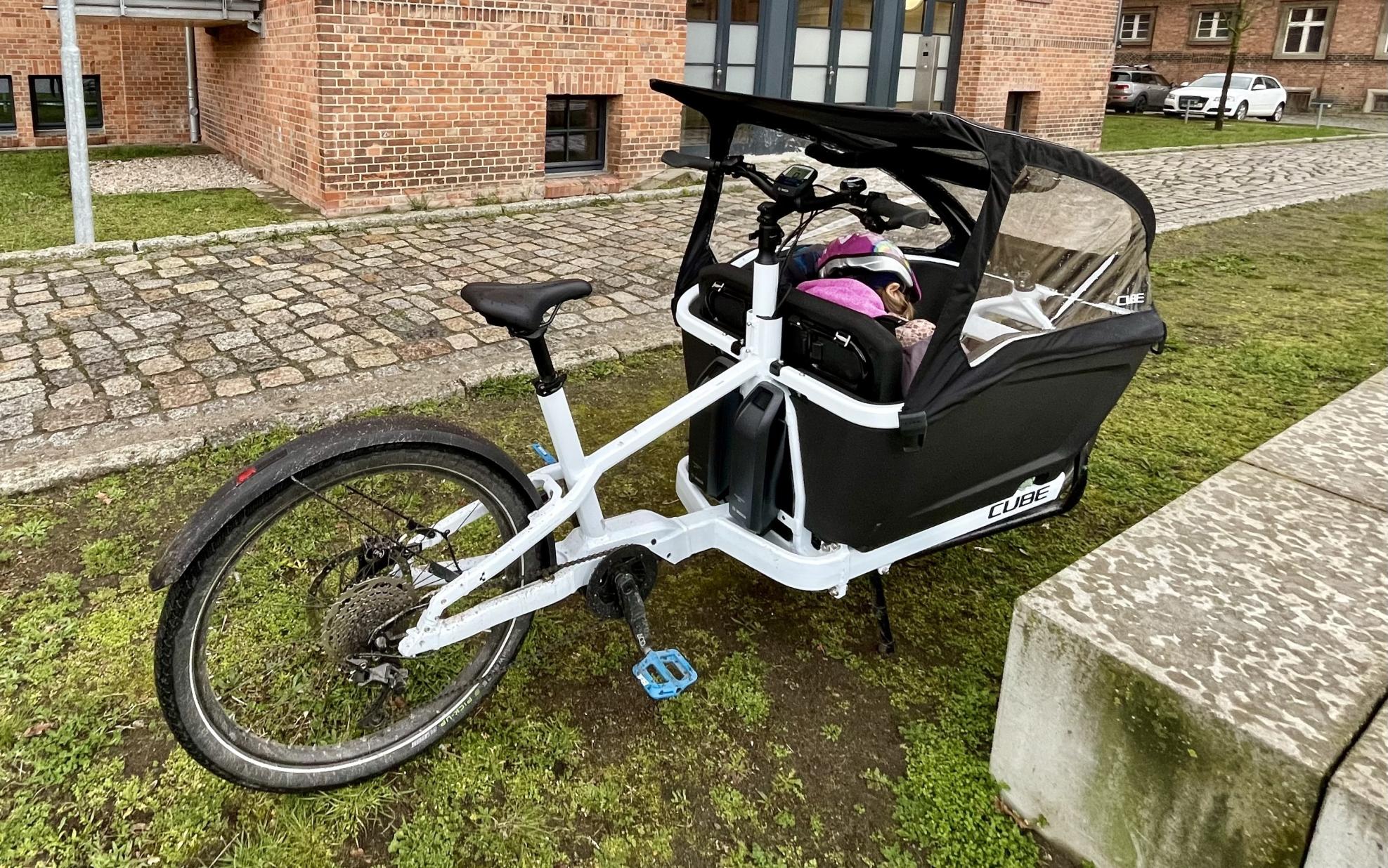 2023 Cube Cargo cargo bike (front storage) White