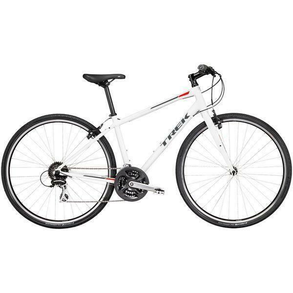 2019 Trek FX 2 White, Red, and Black