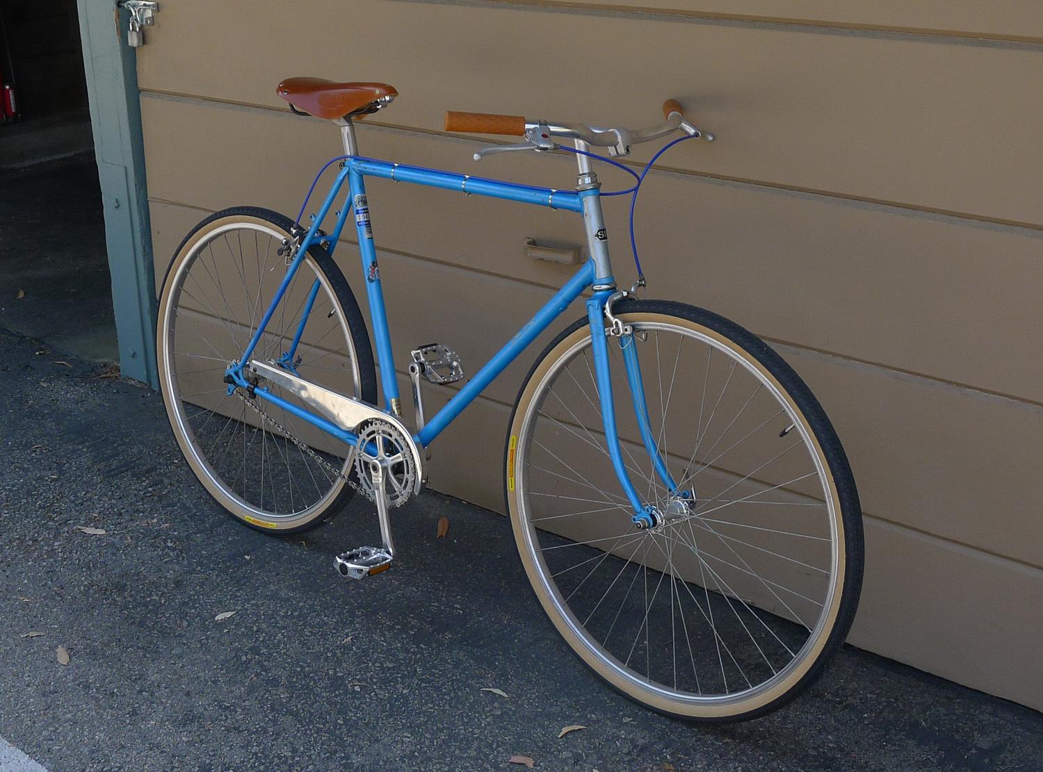 SR (SR Pro) Road bike frame from 80s - steel Blue