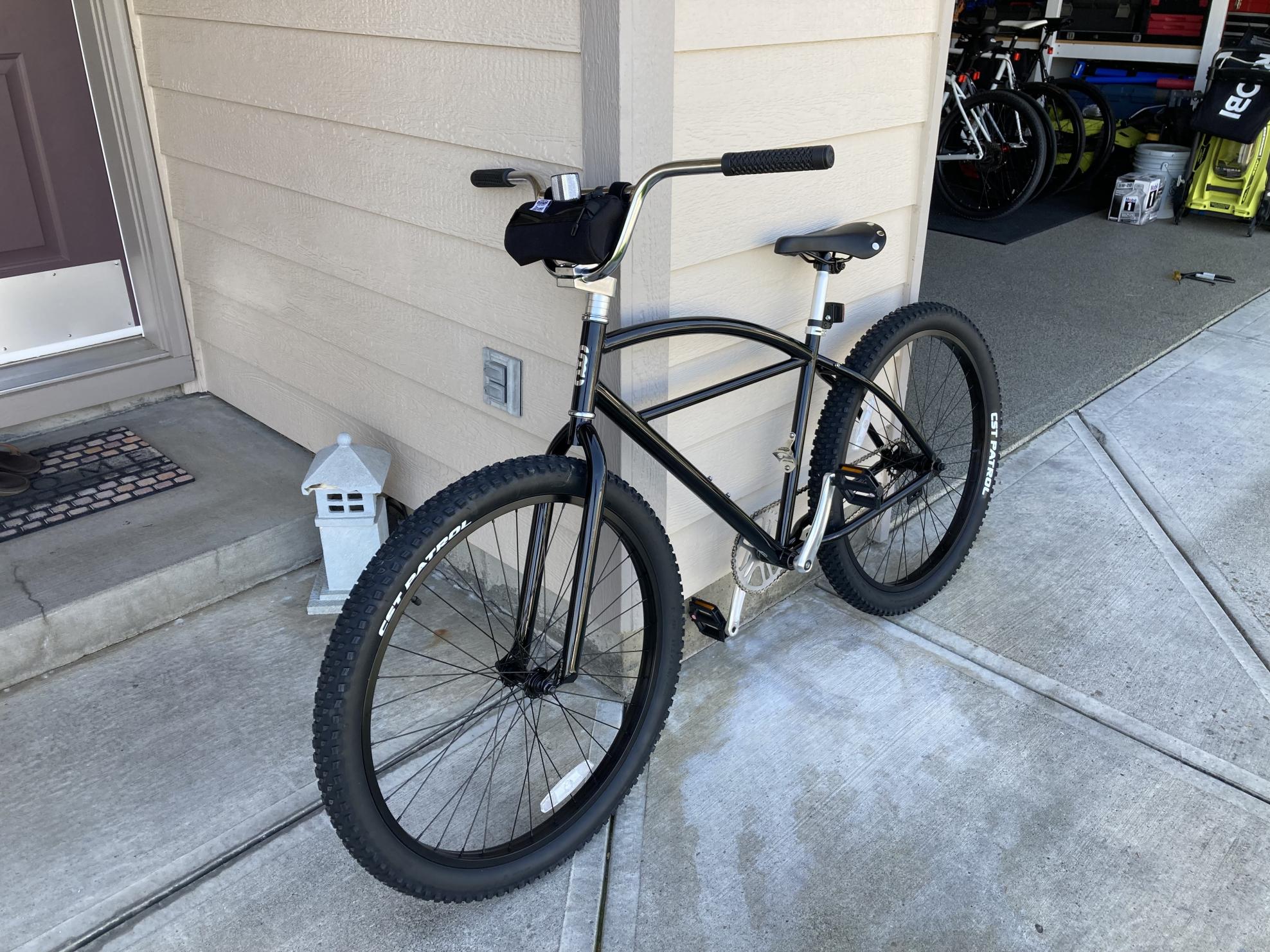 2022 State Bicycle Co. Klunker Blue and Silver, gray or bare metal