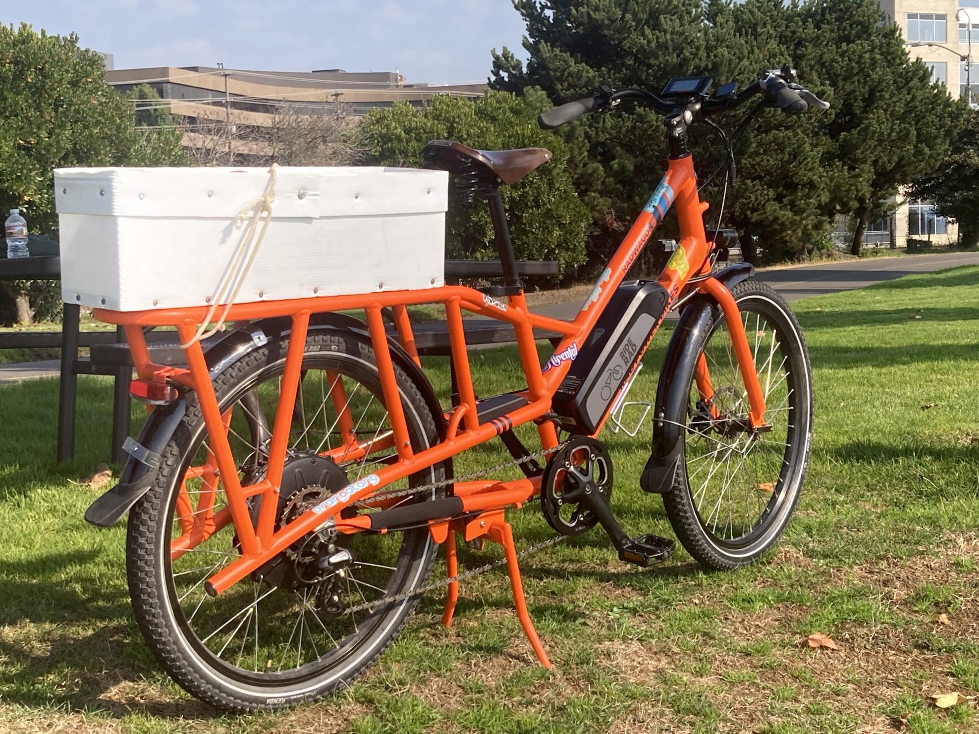 2019 Rad Power Bikes Rad Power Wagon cargo bike (rear storage) Orange