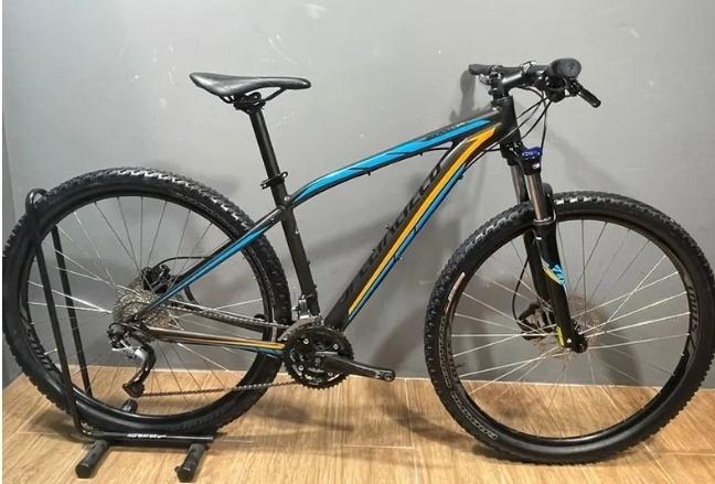 2016 Specialized Rockhopper Sport 29 Black, Blue, and Orange