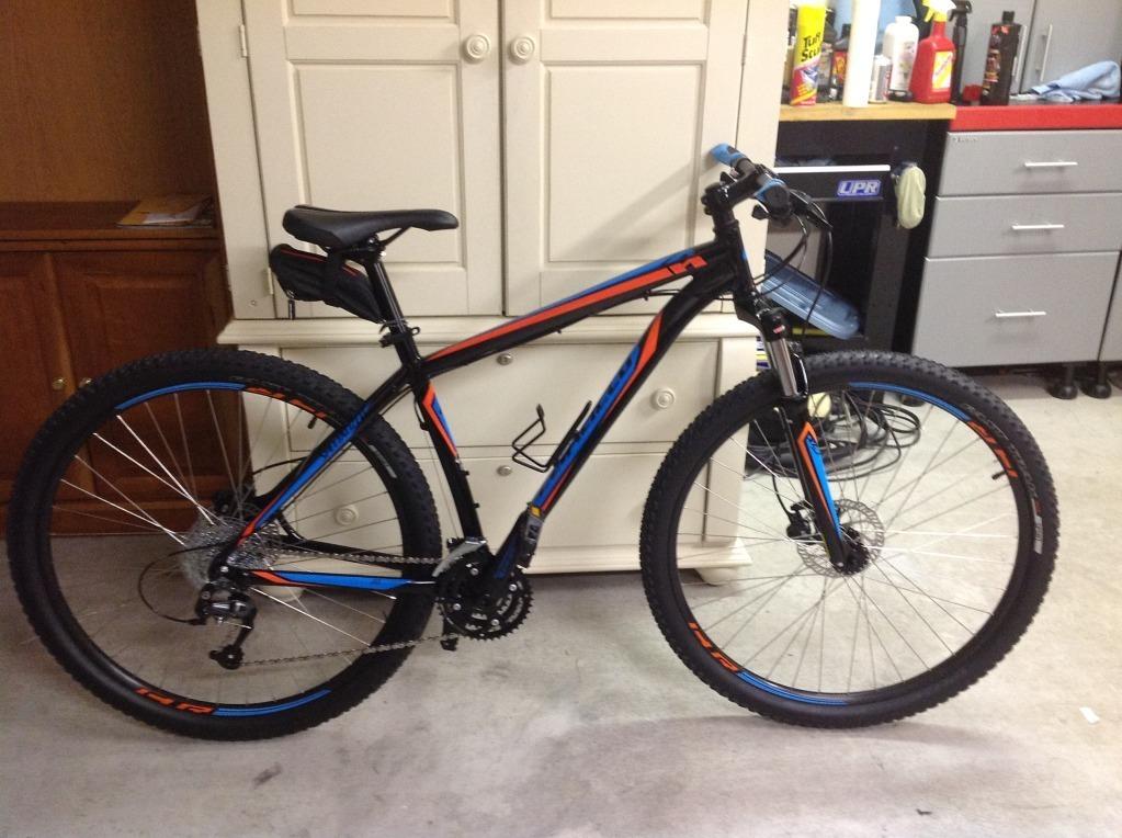 2013 Specialized Hardrock Sport Disc 29 Black, Blue, and Orange