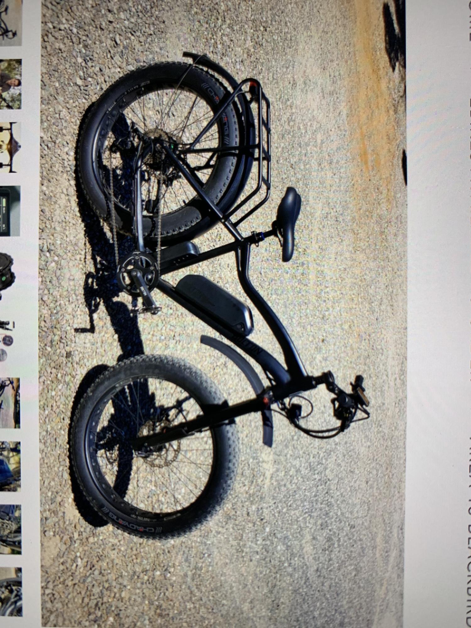 2021 Bolton Fat Tire E bike . Blackbird Step over Black