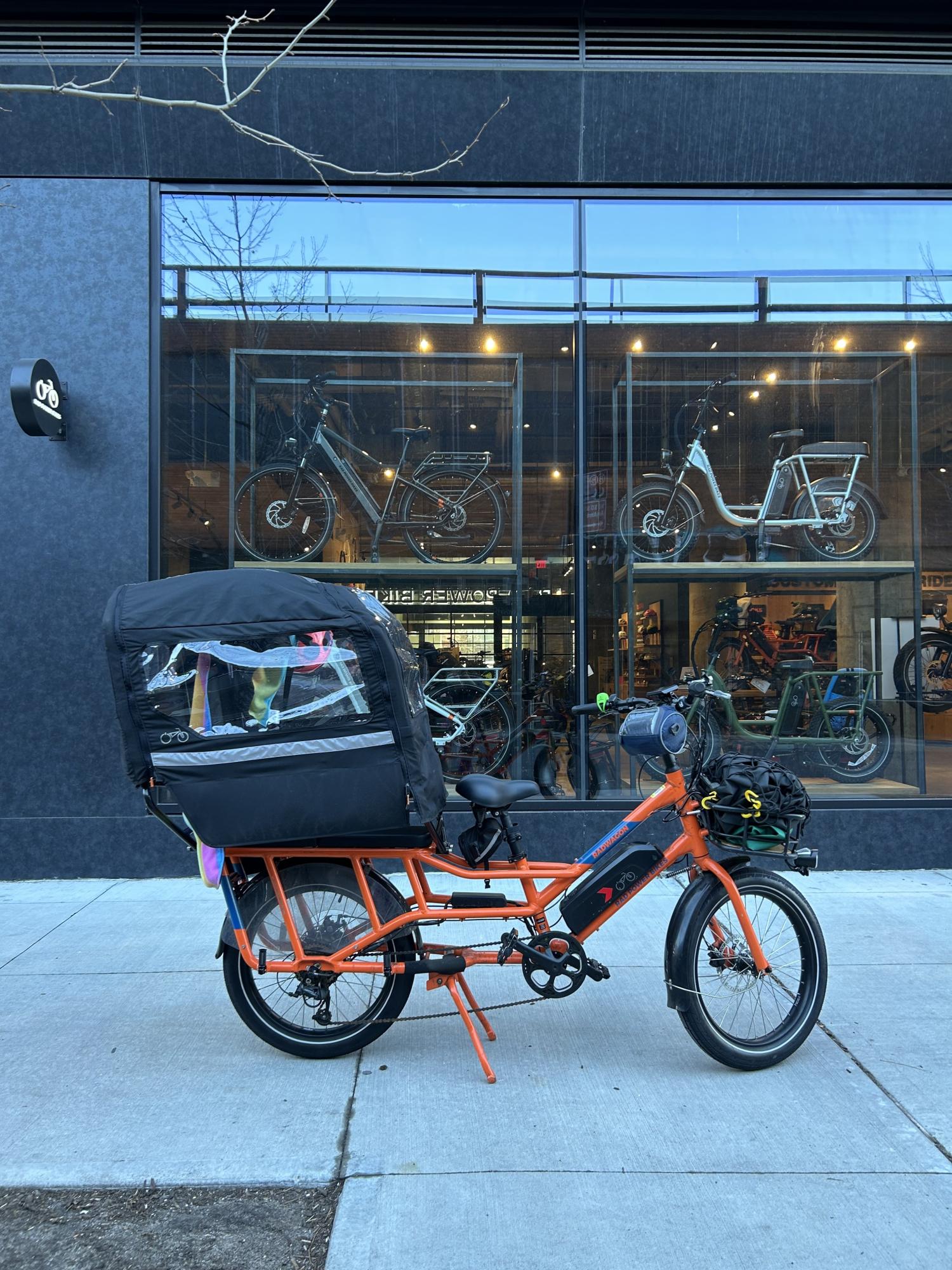 2022 Rad Power Bikes cargo bike (rear storage) Orange