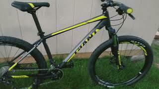 2018 Giant Talon 2 Silver, gray or bare metal and Green