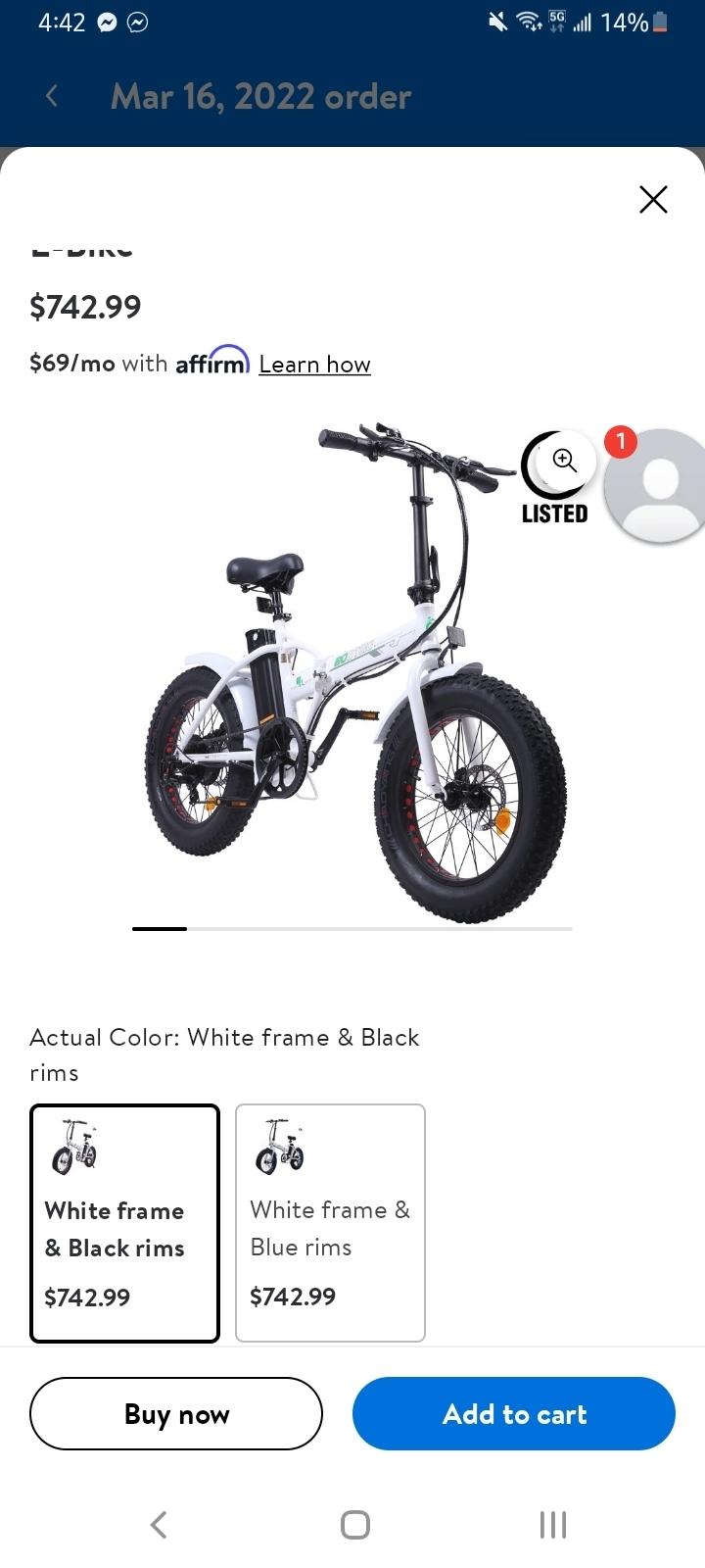 2021 Ecotric C-FAT20810-WB White