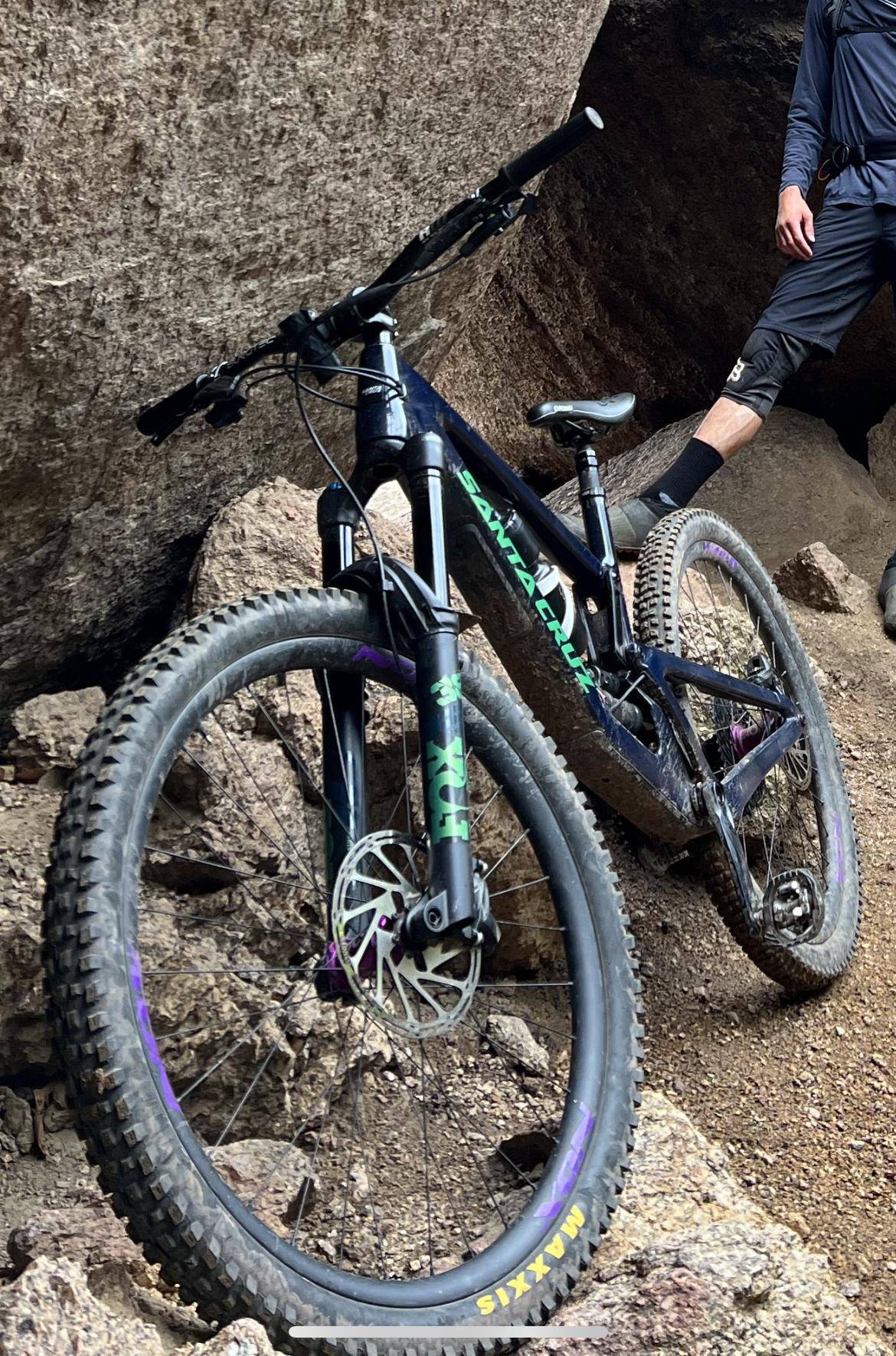2022 Santa Cruz Megatower Blue, Green, and Purple