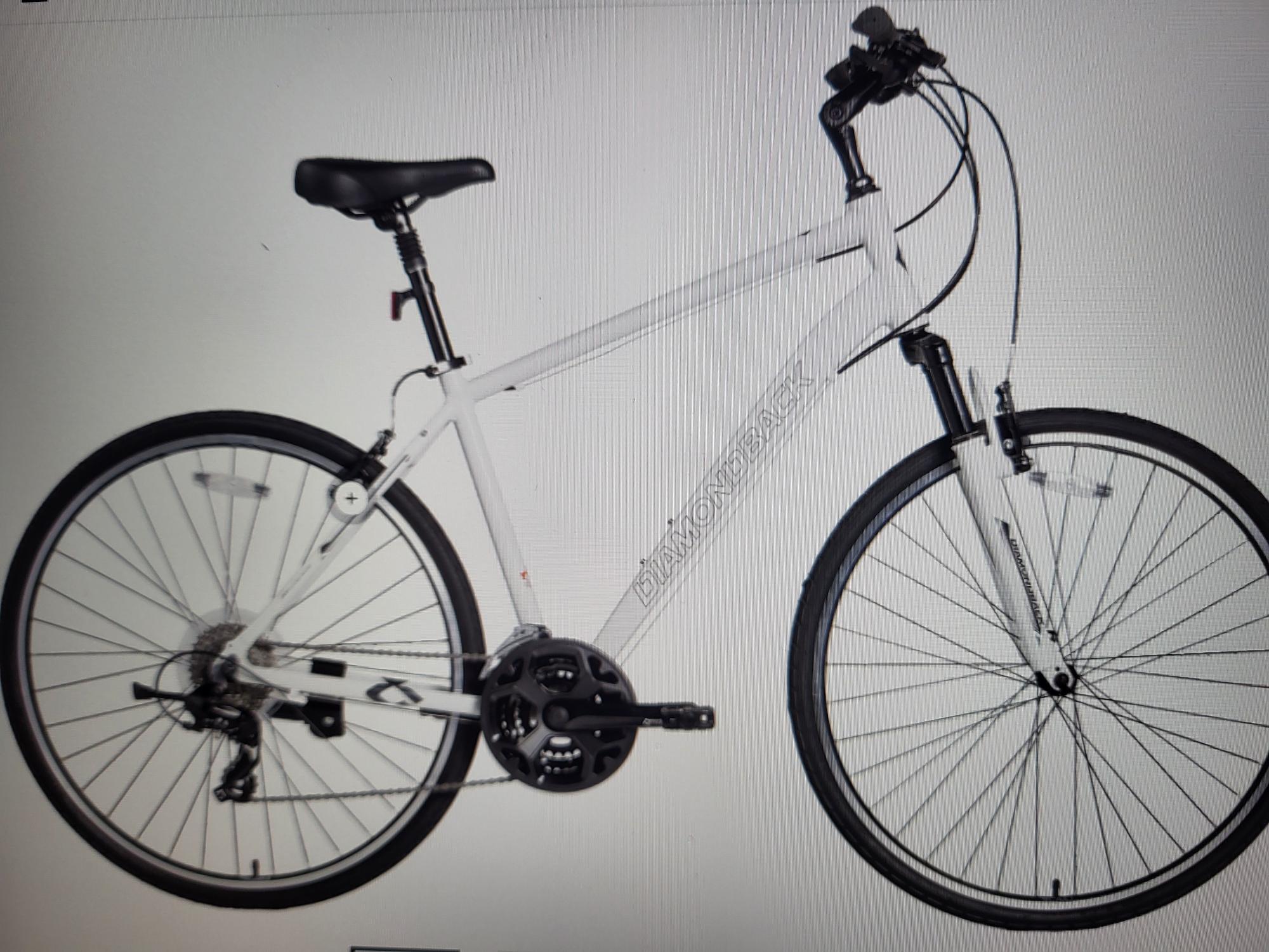 2022 Raleigh Diamond Hawrelak 700C hybrid White
