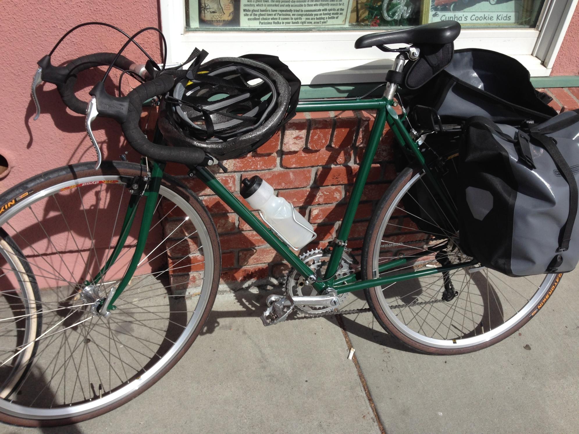 Univega Vintage, early 1980s, repainted all green Green