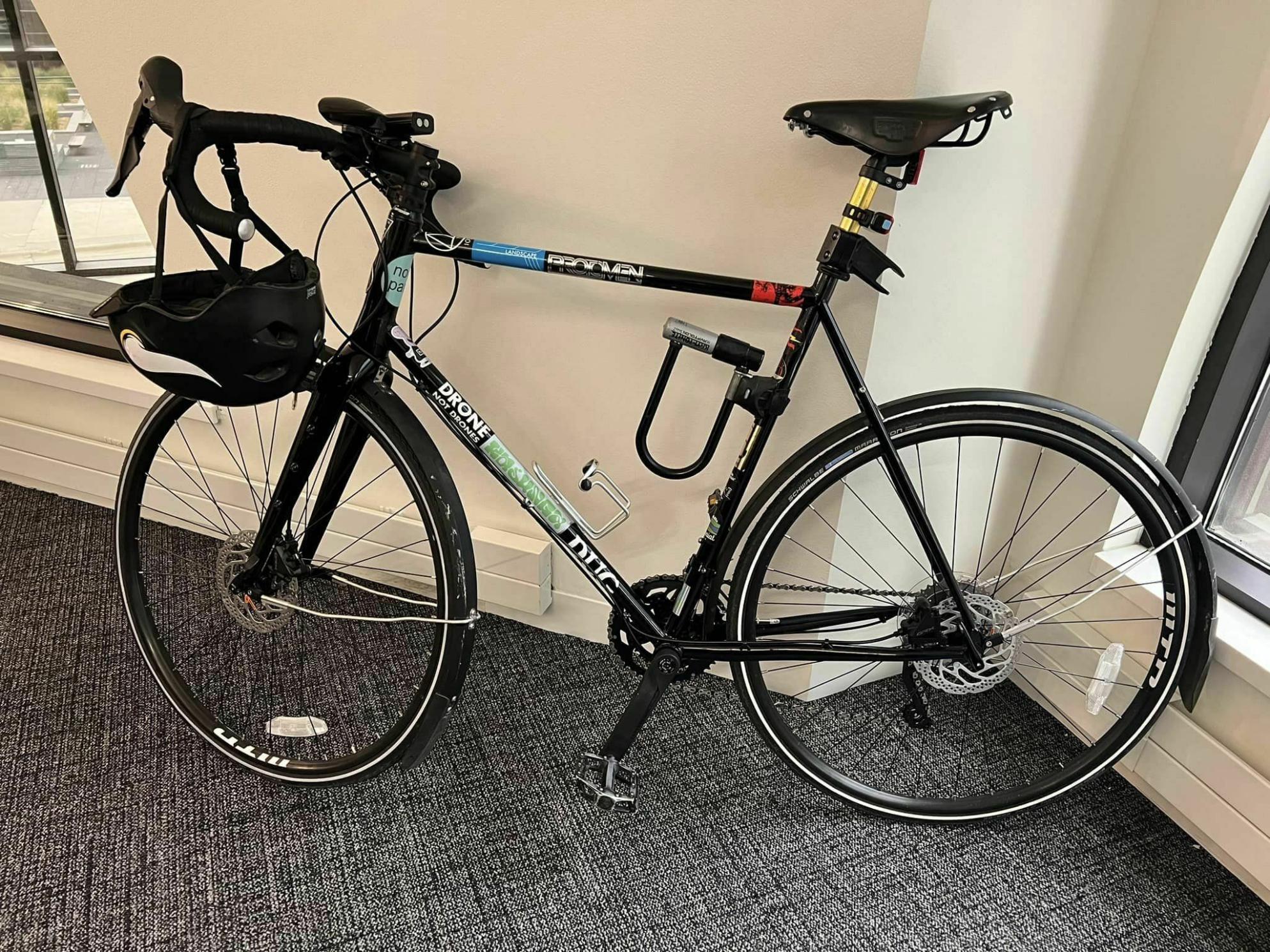 2024 Motobecane Reynolds 520 Mulekick 4130 Stickers tape or other cover-up and Black