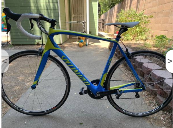 2014 Specialized Tarmac SL4 Expert Blue and Yellow or Gold