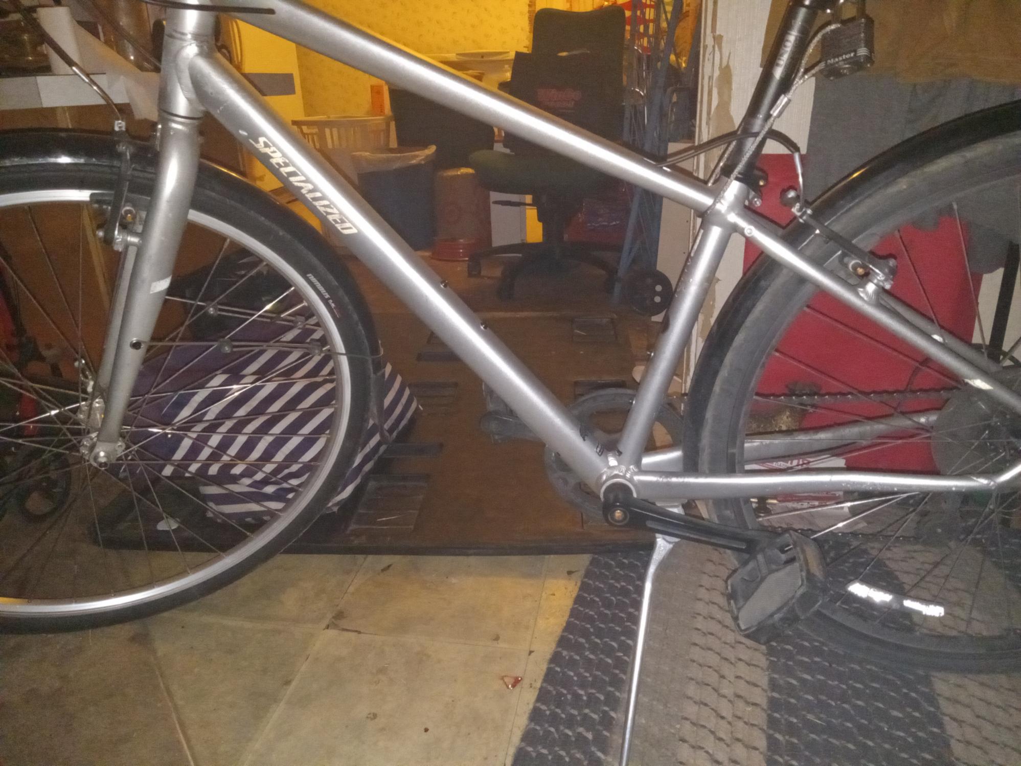 2017 Specialized Alibi Silver, gray or bare metal