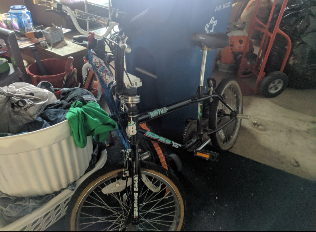 1991 Diamondback BMX RIPTILE Black, Green, and Stickers tape or other cover-up