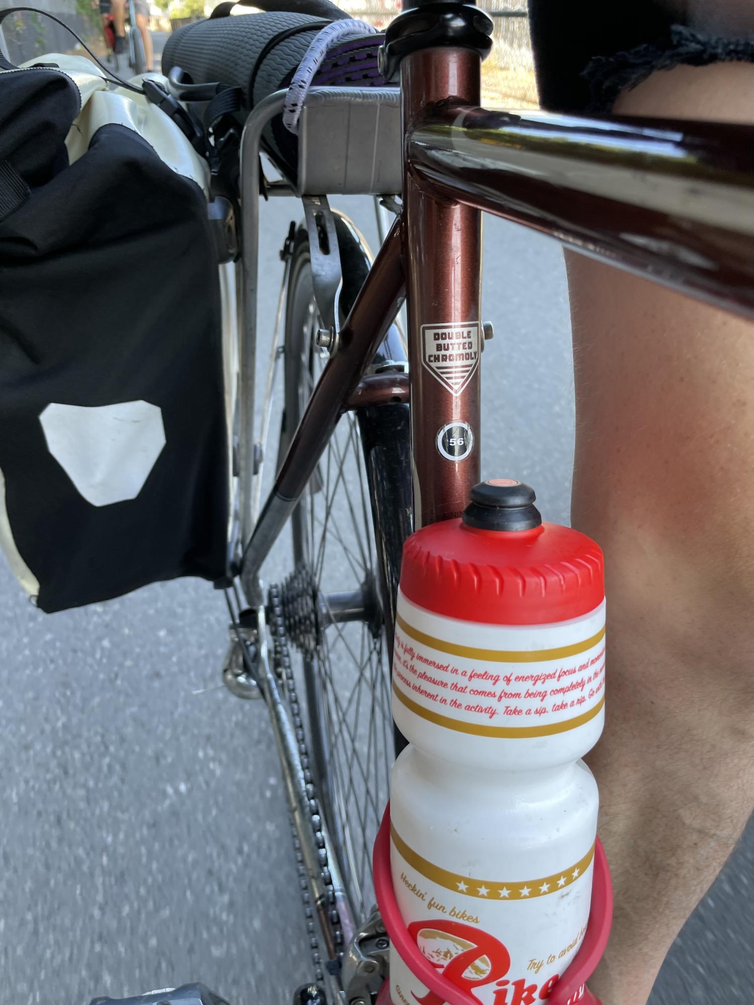 2010 Redline Conquest Classic Brown and Stickers tape or other cover-up