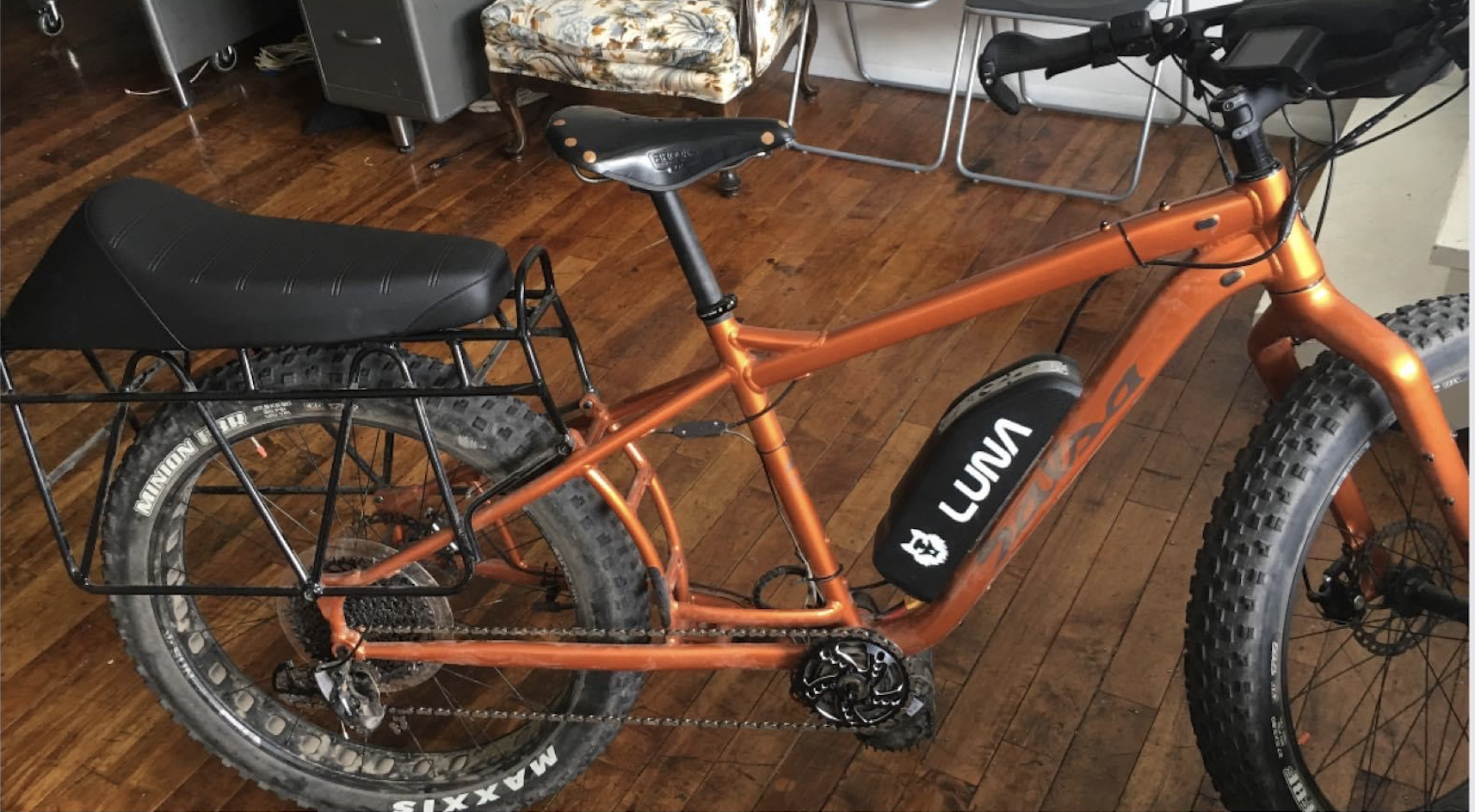 2019 Salsa Blackborow Fat Cargo bike cargo bike (rear storage) Orange