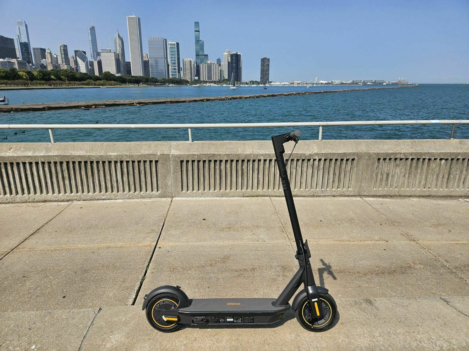 2024 Segway Ninebot Max G30 e-scooter Silver, gray or bare metal and Yellow or Gold