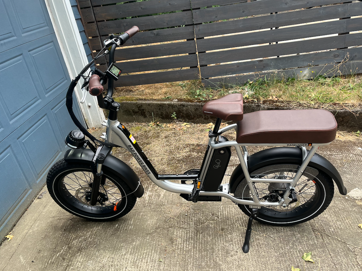 2022 Rad Power Bikes Rad Runner Plus Silver, gray or bare metal