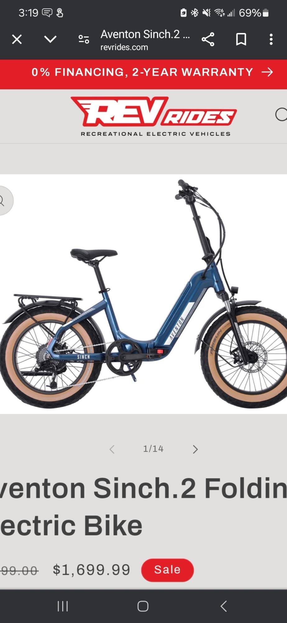 2024 Aventón Sinch 2 Blue