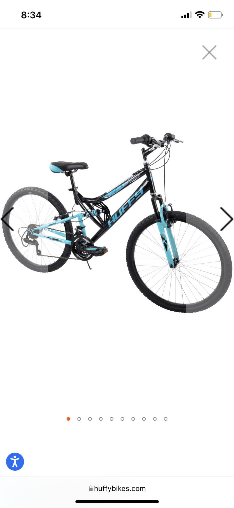 2022 Huffy 26 Inch Huffy Women's Trail Runner Mo... Black and Teal