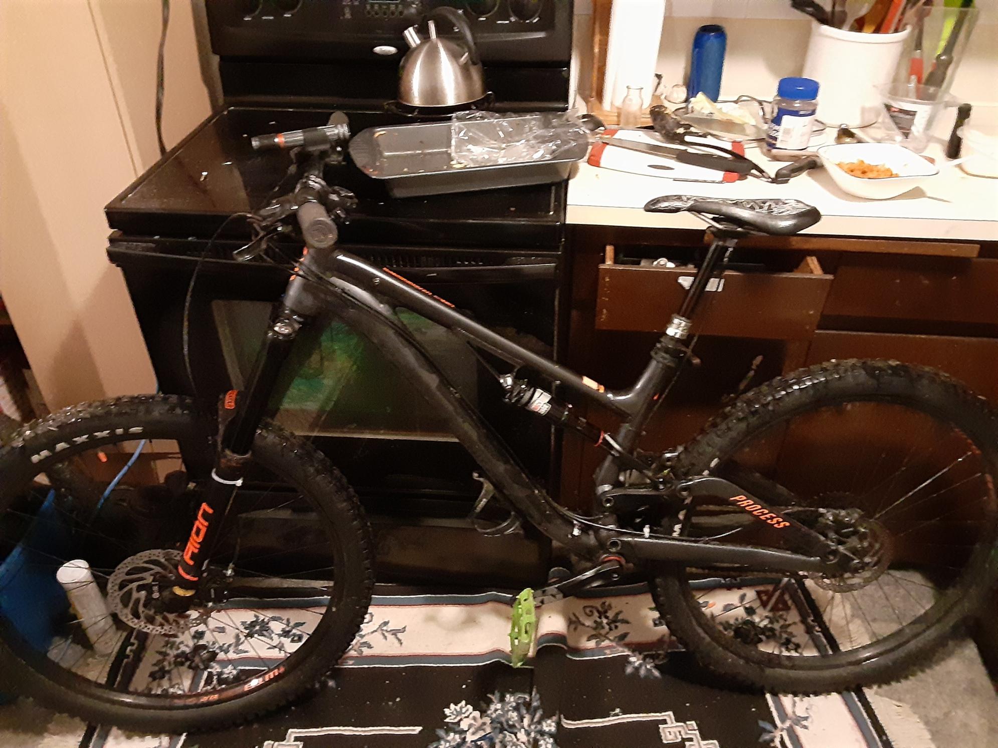 2015 Kona Process 153 Black and Orange