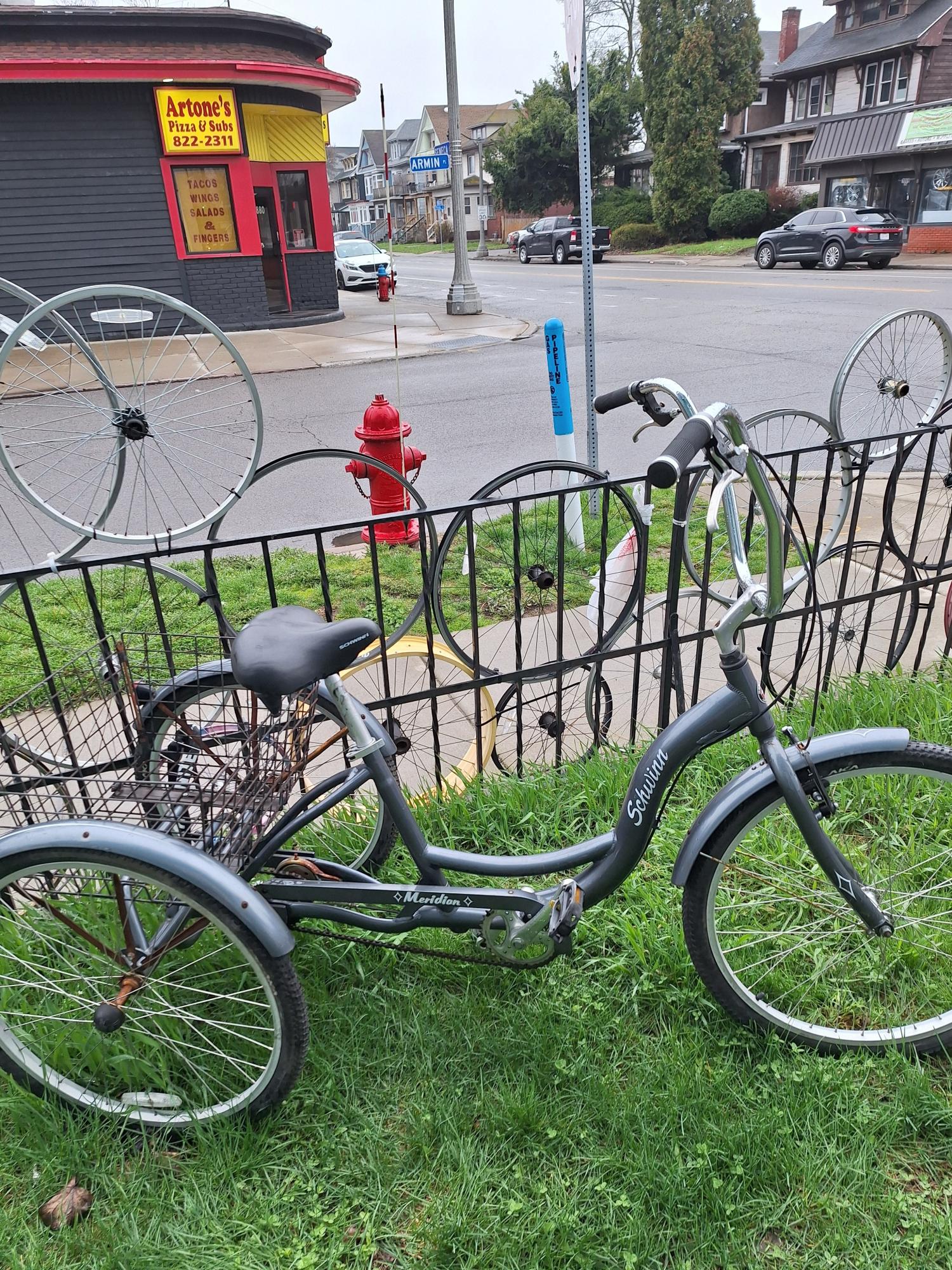 Schwinn Meridian 26 Single Speed Silver, gray or bare metal