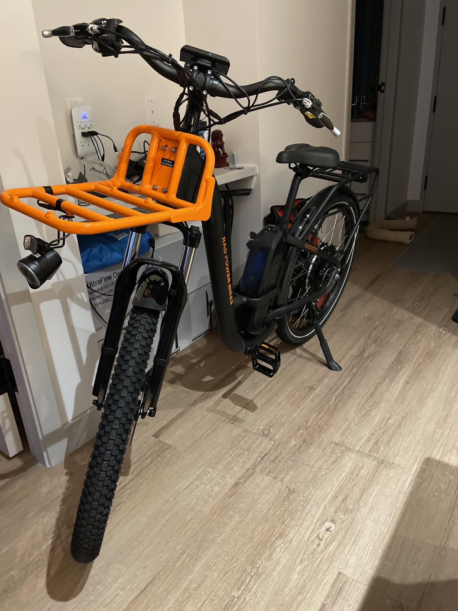 2022 Rad Power Bikes RadCity 3 Step-Thru Black and Orange