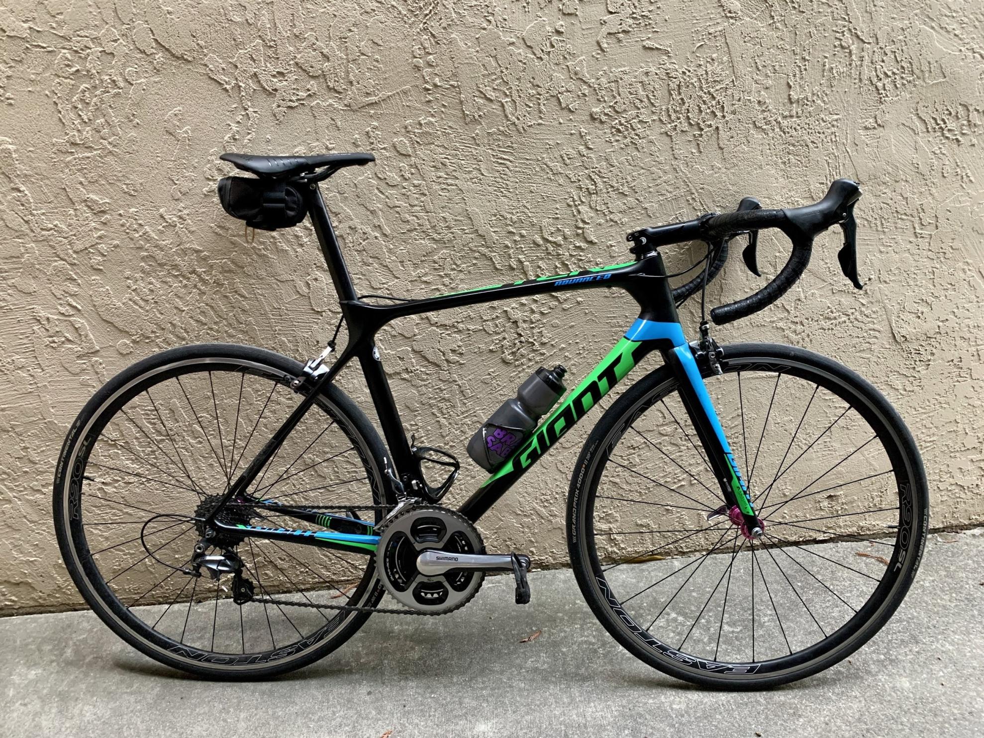 2016 Giant TCR Advanced Pro Black, Green, and Blue