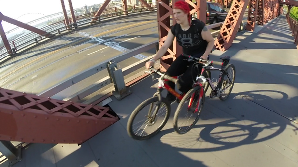 This is a picture of the thief and my bike