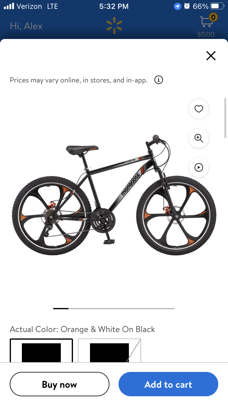 Mongoose Black and Orange