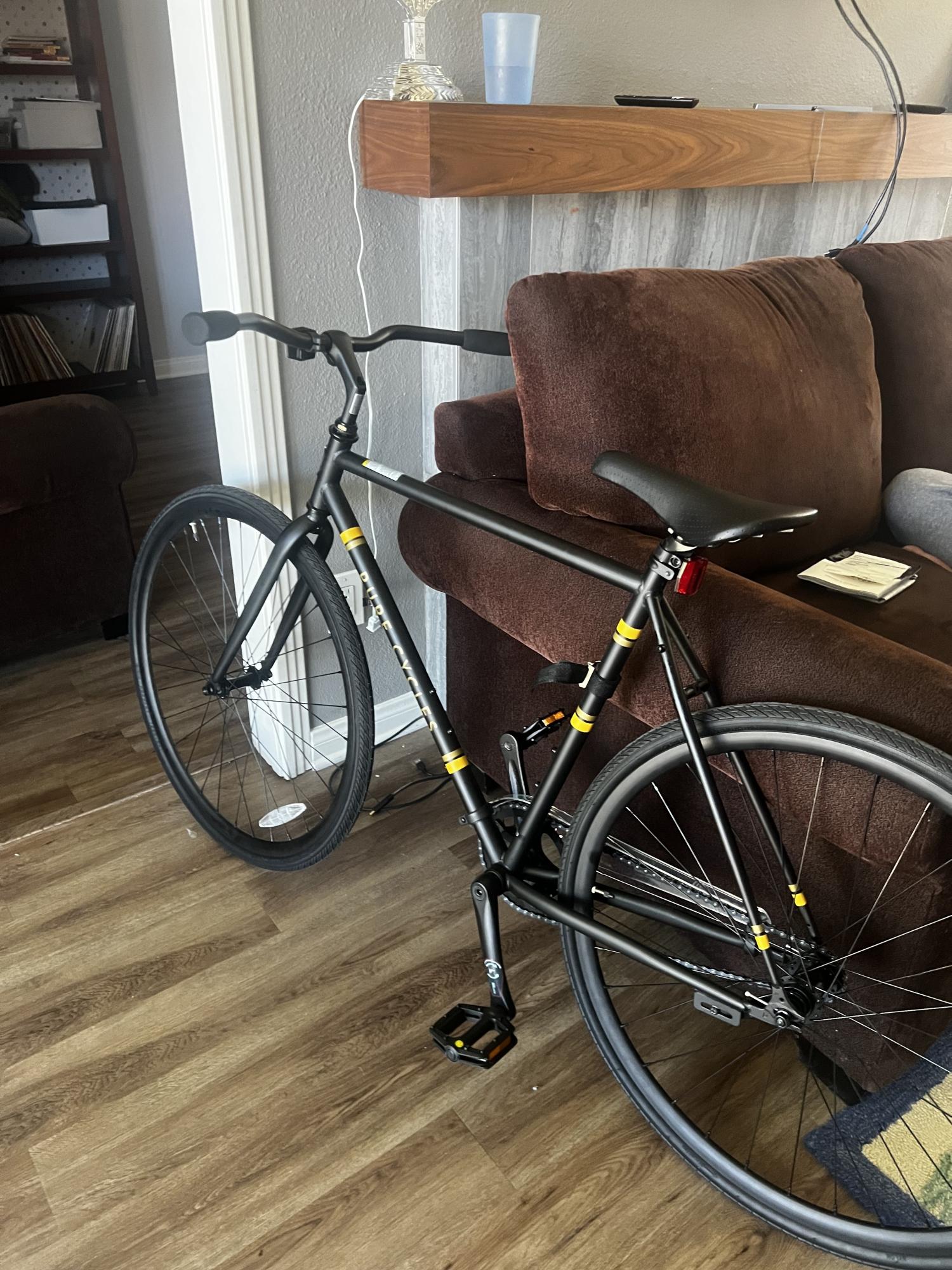 2023 Pure Fix Cycles flatback Black and Yellow or Gold