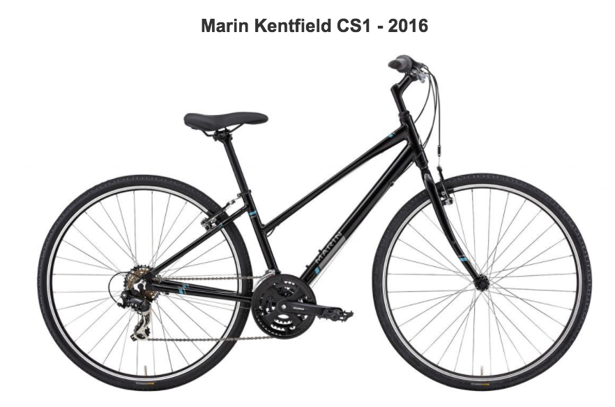 2016 Marin Bikes Kentfield CS1 Black