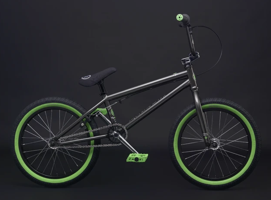 2015 WeThePeople BMX Curse Silver, gray or bare metal and Green