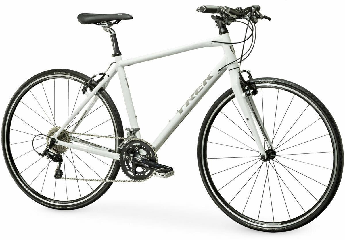 Trek 7.5 FX White and Silver, gray or bare metal