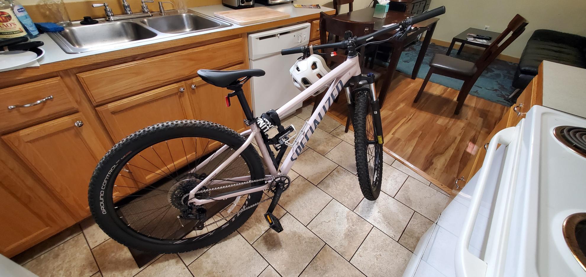 Specialized Rockhopper SL Comp 29 White, Teal, and Purple