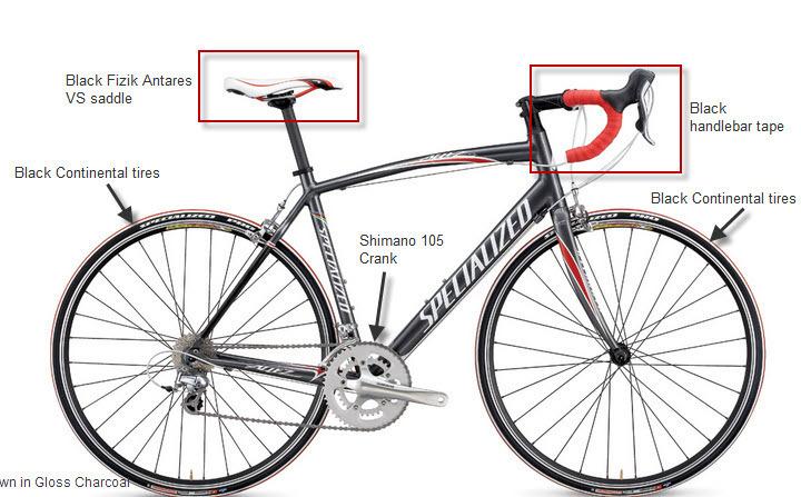 2009 Specialized Allez Elite  Black