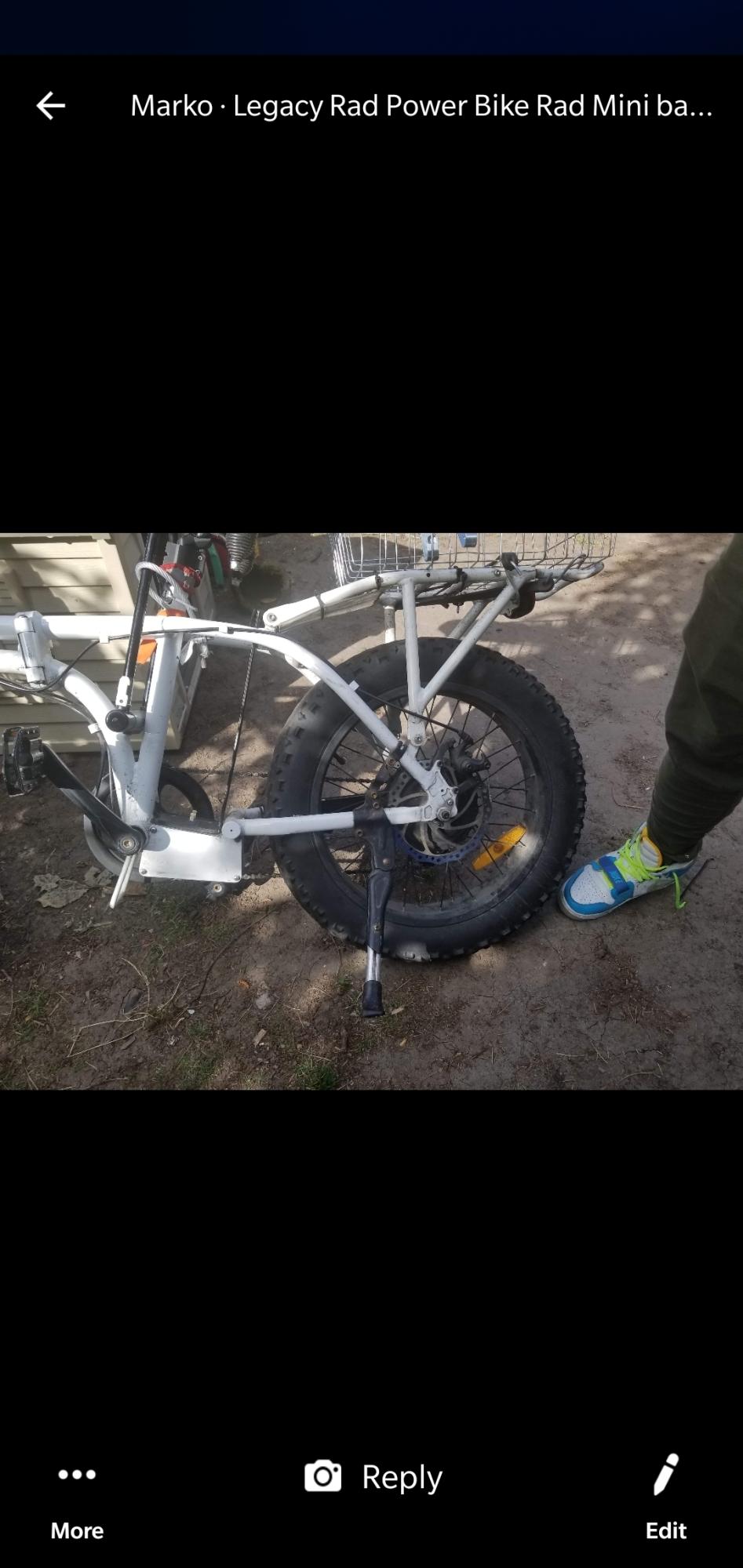 Rad Power Bikes Mini, collapsible White