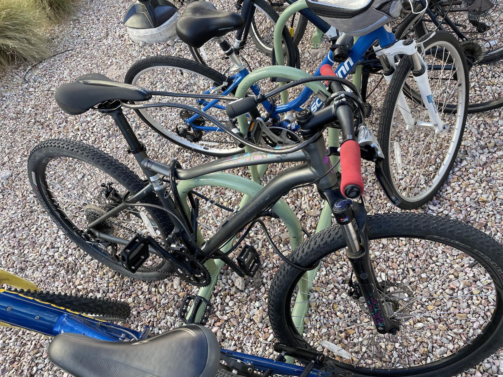 Specialized Jynx Silver, gray or bare metal, Purple, and Teal