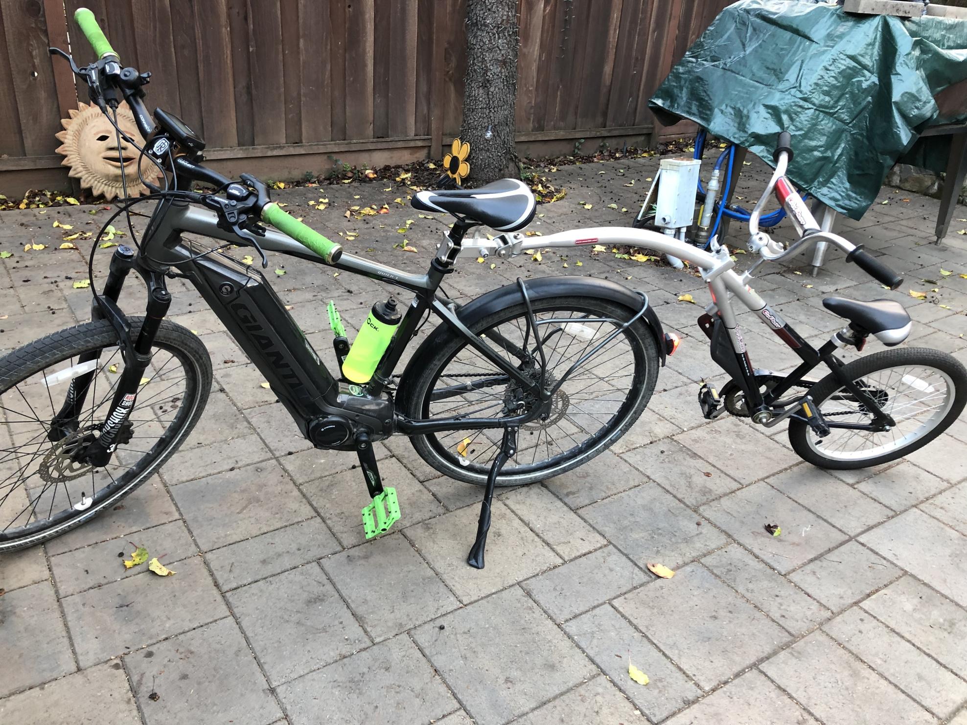 2018 Giant Quick E Silver, gray or bare metal