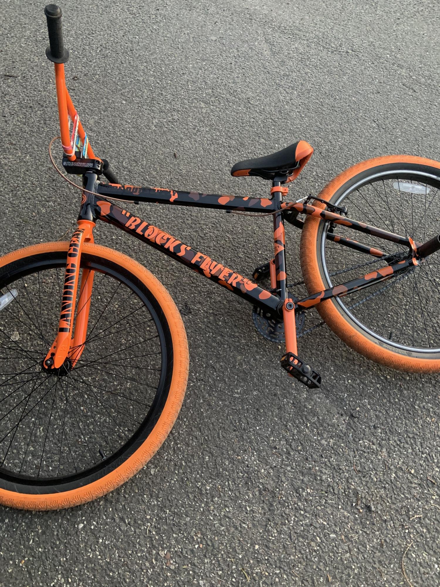 2021 SE Bikes blocks flyer Orange