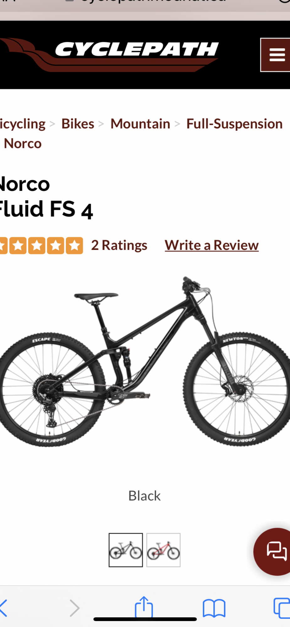 2023 Norco Bikes Fluid Fs 4 Black